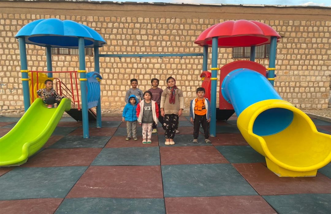 مجموعه بازی کودکان در روستای لاشکن نصب شد